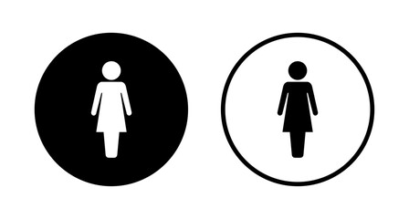 Female icon logo design. woman sign and symbol