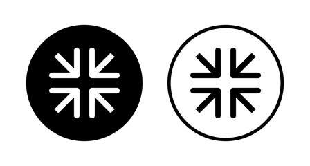 Fullscreen Icon logo design. Expand to full screen sign and symbol. Arrows symbol