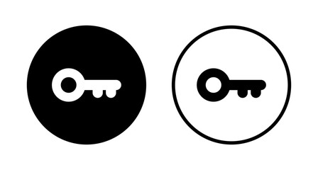 Key icon logo design. Key sign and symbol.