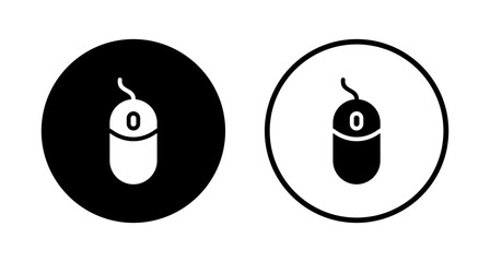 Mouse icon logo design. click sign and symbol. pointer icon vector.
