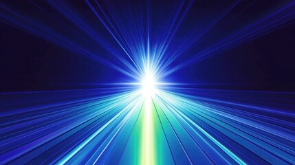 Obraz premium Abstract display of light and energy from a distant point
