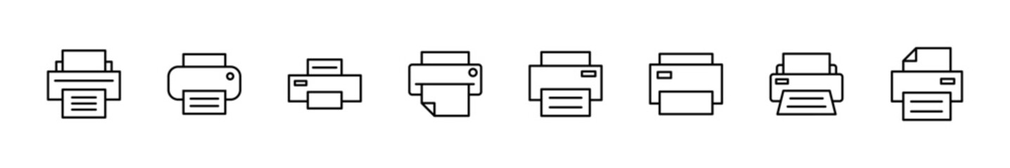Print icon set. printer icon vector.