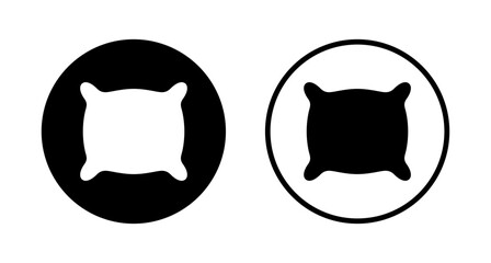 Pillow icon logo design. Pillow sign and symbol. Comfortable fluffy pillow