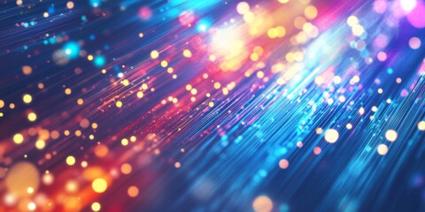 Obraz premium Vibrant, Abstract Light Trails
