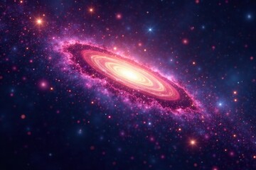 Distant galaxies, sparkling starlight, cosmic expanse , distant, astrophotography