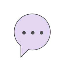 Colorful Speech Bubble Collection with Minimalist Design