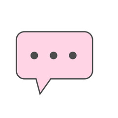 Colorful Speech Bubble Collection with Minimalist Design