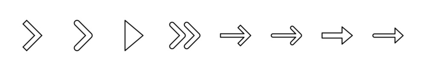 Fototapeta premium Arrow icon set. Arrow symbol. Arrow sign for your web design.
