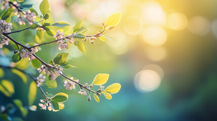 Light Green Blue Spring Background Digital Background
