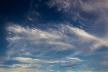 clouds in the blue sky background.Sky clouds.Sky with clouds weather nature cloud blue