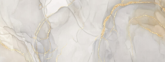 Marble texture liquid watercolor background with golden lines. Pastel marble  ink drawing effect.design template for wedding invitation, menu