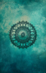 Islamic plain minimal background turquoise green rich aesthetics