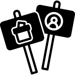 Campaign  glyph icon