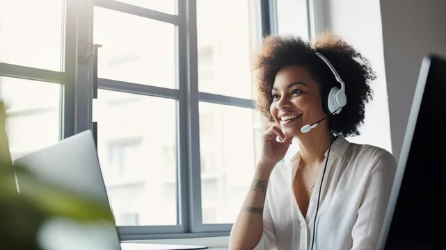 Customer Service Agent on Phone