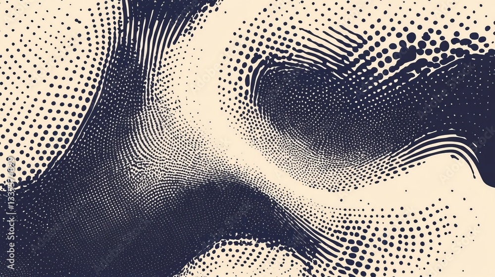 Poster abstract vintage halftone background with retro dotted pattern and classic graphic design texture in