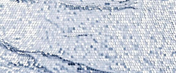 Silvery sequin fabric, seamless texture, luxurious shimmer, opulent, texture
