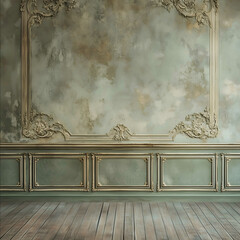 old master photography backdrop that is sage green and creams
