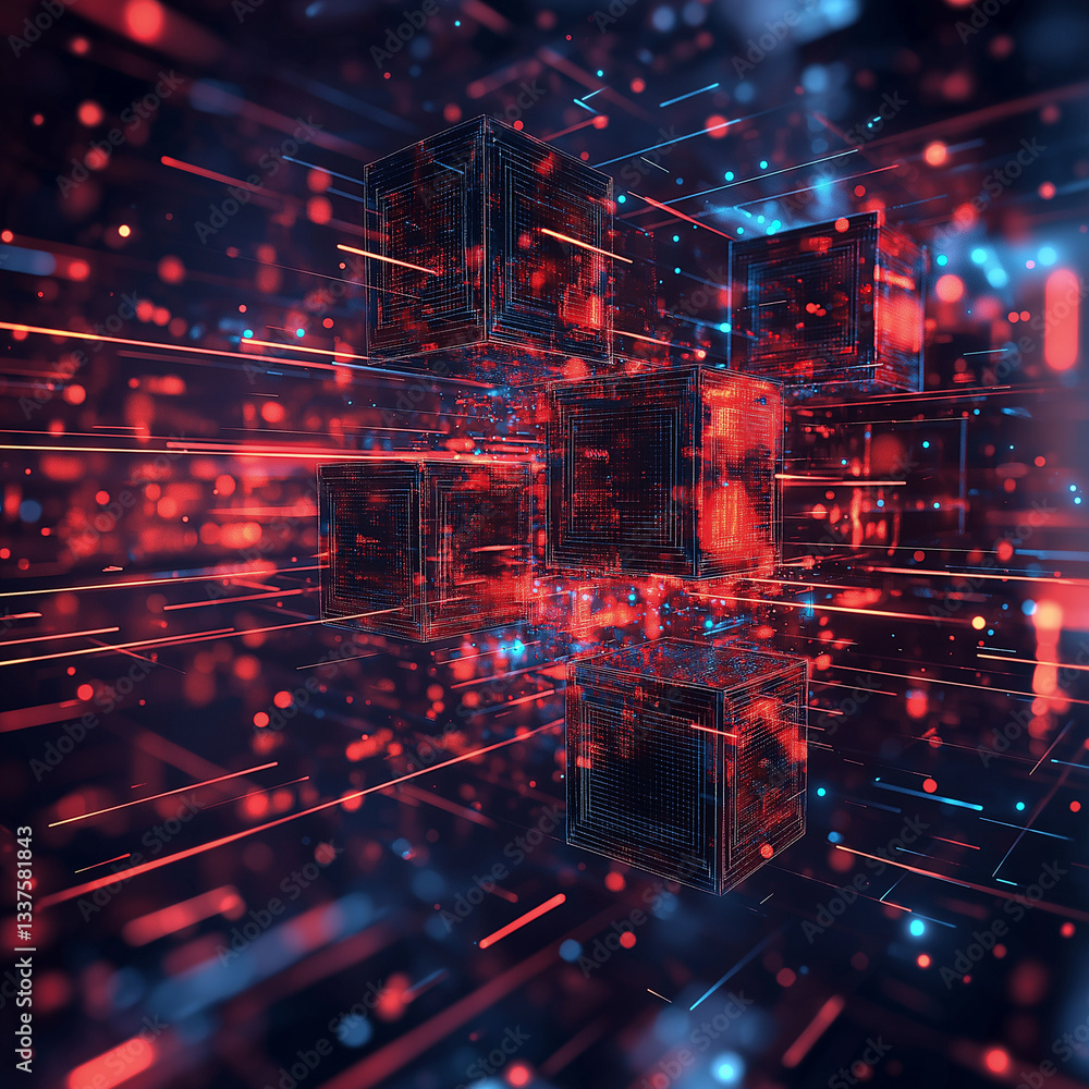 Aufkleber ai firewall: abstract neural network security shield. digital protection, futuristic data defense