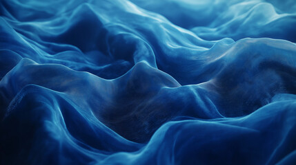 Fototapeta premium Electric Blue Data Waves: Abstract Flowing Technology Background, Futuristic Design, Digital Stream,