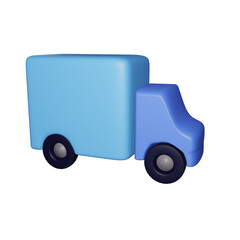 Modern Blue Truck for Delivery Services