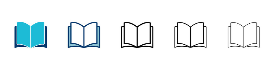 Book icon vector isolated on white background. Book vector icon. ebook icon