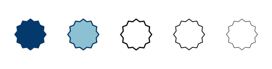 Badge icon vector isolated on white background. Awards icon. Achieve. Stamp