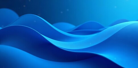Blue geometric wave pattern with smooth curves, smooth, vector, wave