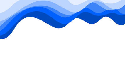 Abstract blue wave element