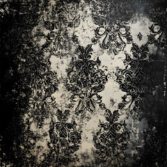 a grunge gothic drawn lace pattern
