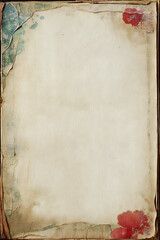 background of an old German photo album page without photos