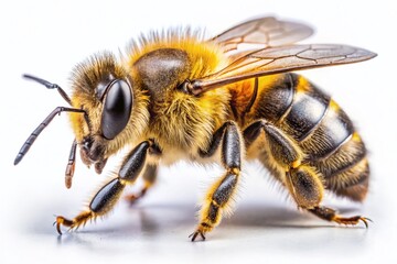 Detailed Honey Bee Illustration for Design Projects: High-Resolution Stock Photo
