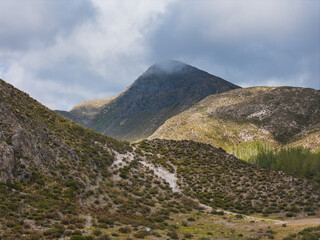 dirt roads between mountains