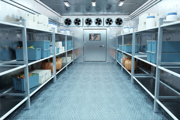 Refrigeration in cold rooms. Refrigeration systems for maintaining low temperatures in cold storage...