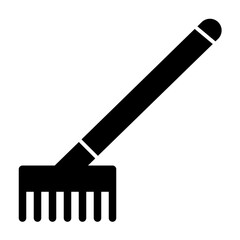 Rake solid icon
