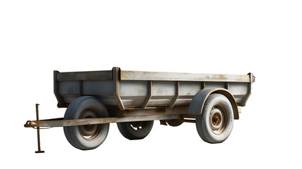 Empty Utility Trailer PNG on Transparent Background