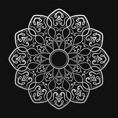 ornamental round decoration, mandala design