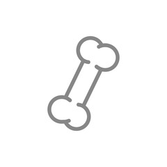 Human bone line icon. Healthy internal organ symbol. Vector illustration.