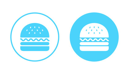 Burger icon vector. burger sign and symbol. hamburger