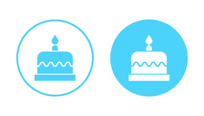 Cake icon vector. Cake sign and symbol. Birthday cake icon