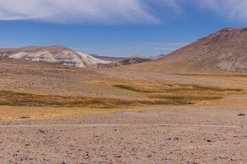Mountain landscape near Mismi volcano, Peru