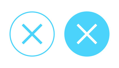 Obraz premium Close icon vector. Delete sign and symbol. cross sign