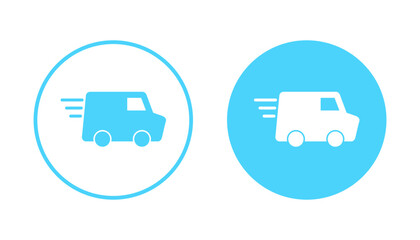 Delivery truck icon vector. Delivery truck sign and symbol. Shipping fast delivery icon