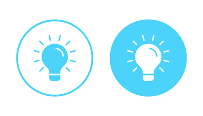 Lamp icon vector. Light bulb sign and symbol. idea symbol.