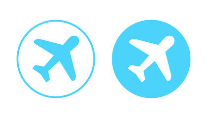 Plane icon vector. Airplane sign and symbol. Flight transport symbol. Travel sign. aeroplane