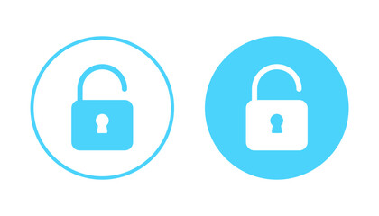 Unlock icon vector. Unlock sign and symbol. unlocked padlock icon