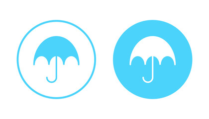 Umbrella icon vector. umbrella sign and symbol