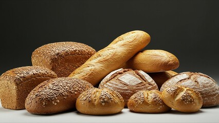Assorted Artisan Breads Display