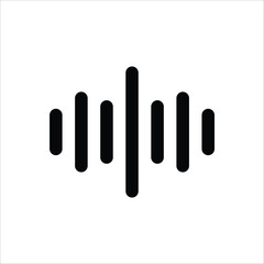 An icon representing sound waves, often used for audio applications or music players.