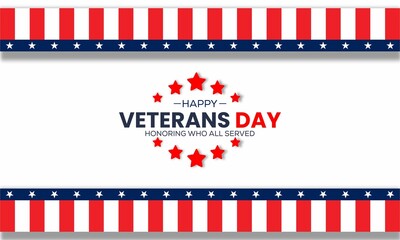 Happy veterans day celebration concept background. Honoring all who served. Best for veterans day celebration in the US Armed Force