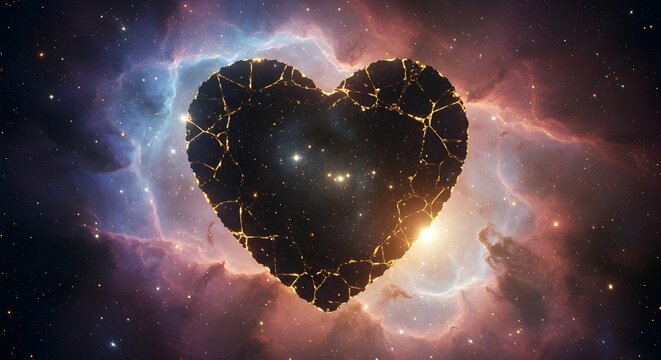 Coraz&oacute;n roto en el espacio: una misteriosa expresi&oacute;n de amor y emociones